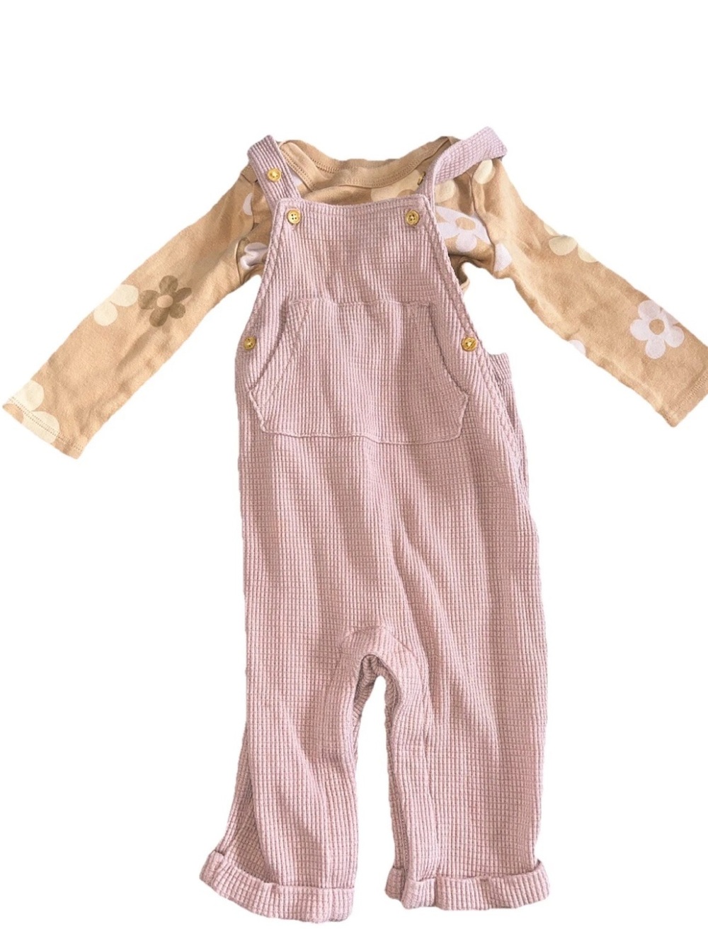 Baby Little Co. by Lauren Conrad Bodysuit & Overalls Set Size 12 Months